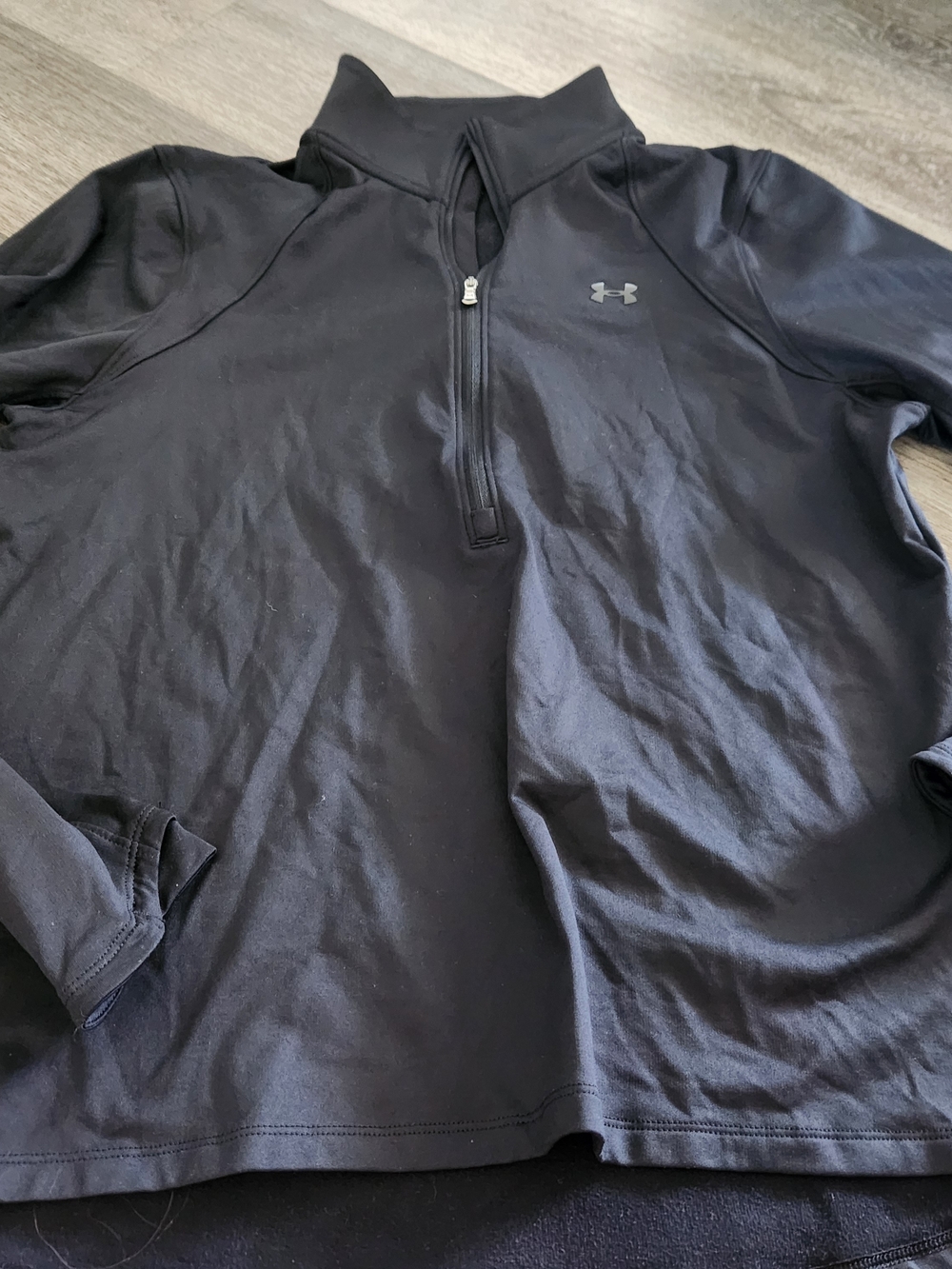 Under Armour Womens Black Half-Zip Lightweight Shirt Jacket Size Large NWOT